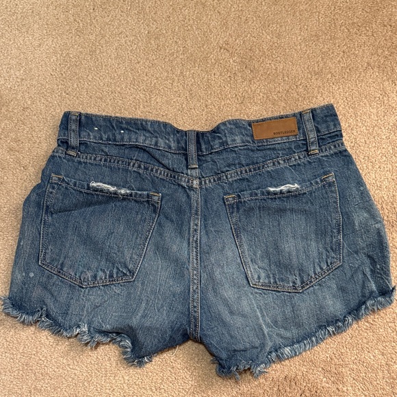 Boogzel Distressed Blue Jean Shorts - Picture 2 of 2
